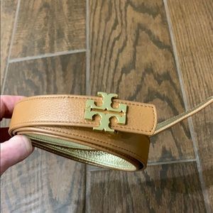 Reversible faux leather Tory belt